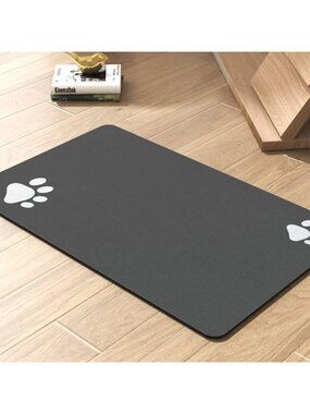 Absorbent Dog Feeding Mat - Quick Dry, Stain-Resistant, 16"x24" Pet Accessory